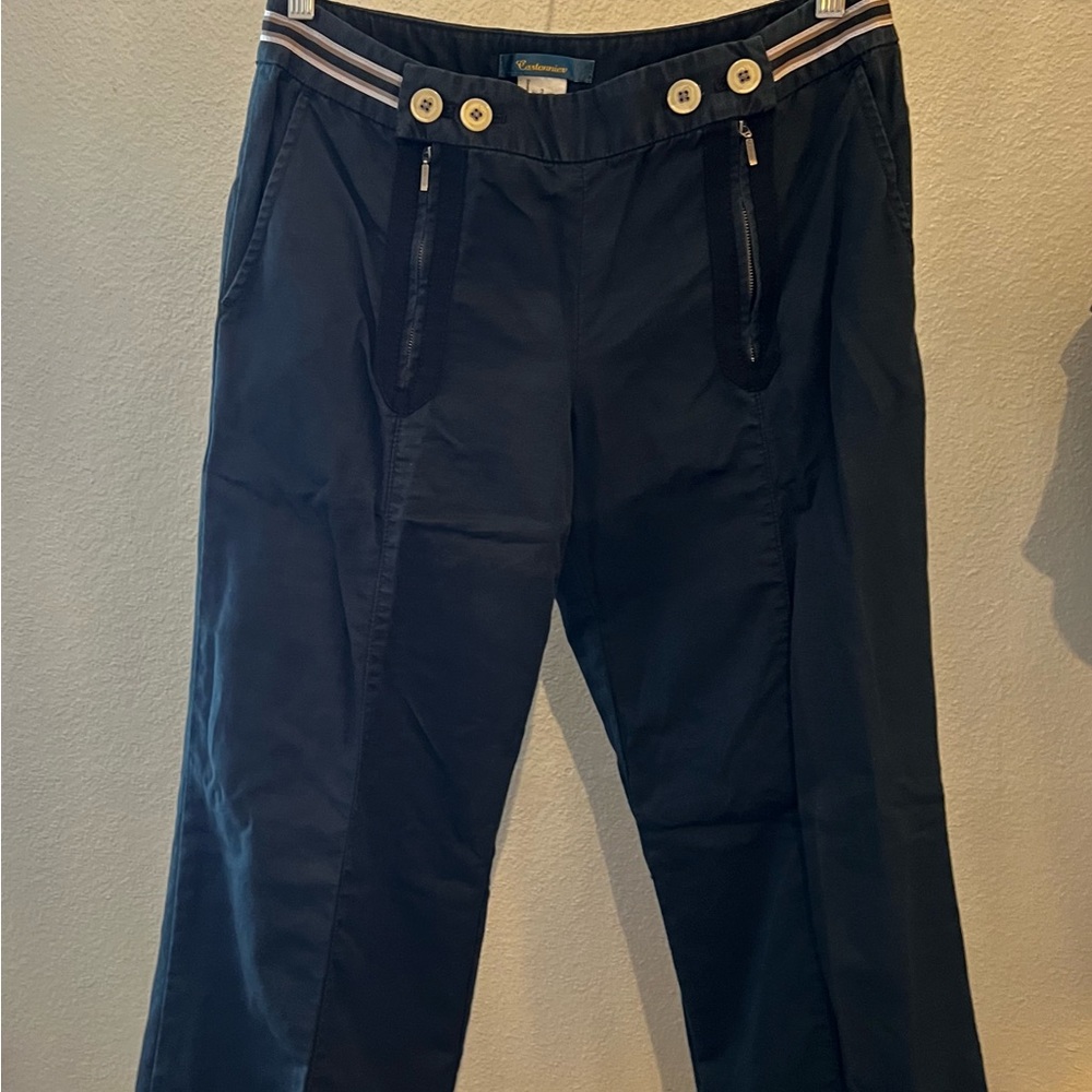 Wide leg chinos